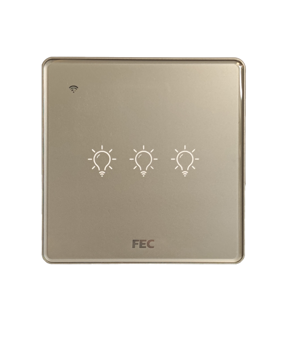 کلید وای فای لمسی سه پل FEC کد SW-03